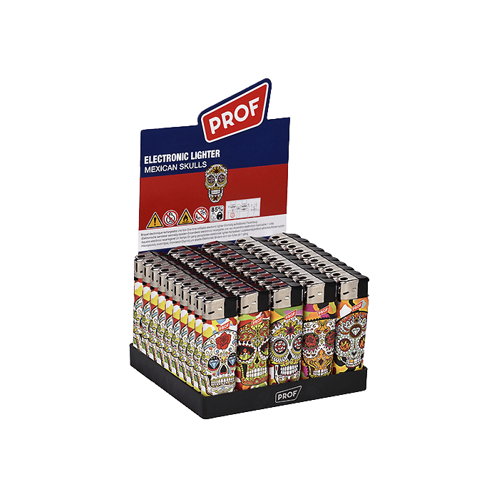 Elektronisches Feuerzeug Mexican Skulls | Distribución Mayorista