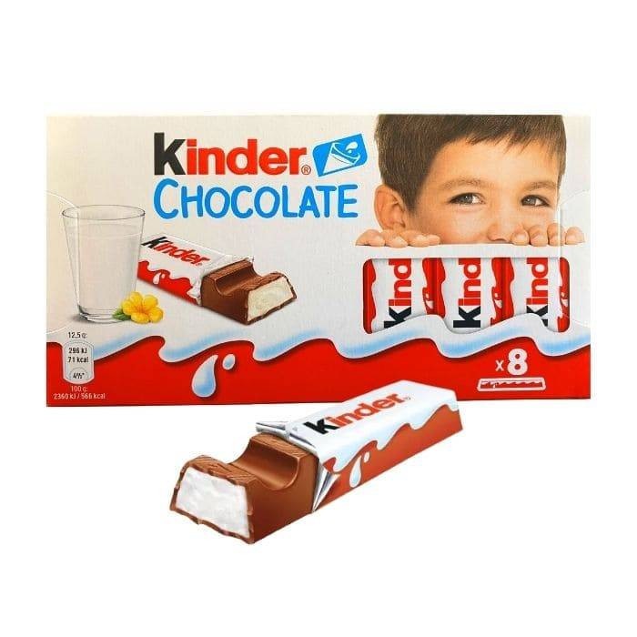 Pack Kinder Chocolate 8 x 12,5g-Distribución Mayorista