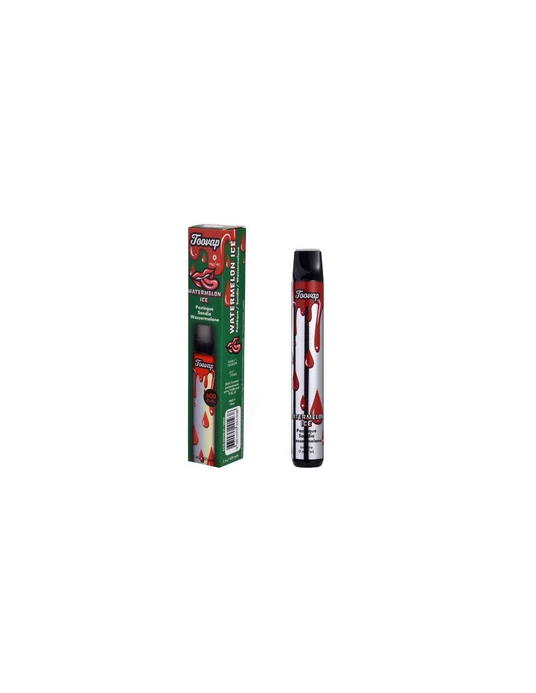 Watermelon Toovap flavored Nicotine-Free Vape-Distribución Mayorista