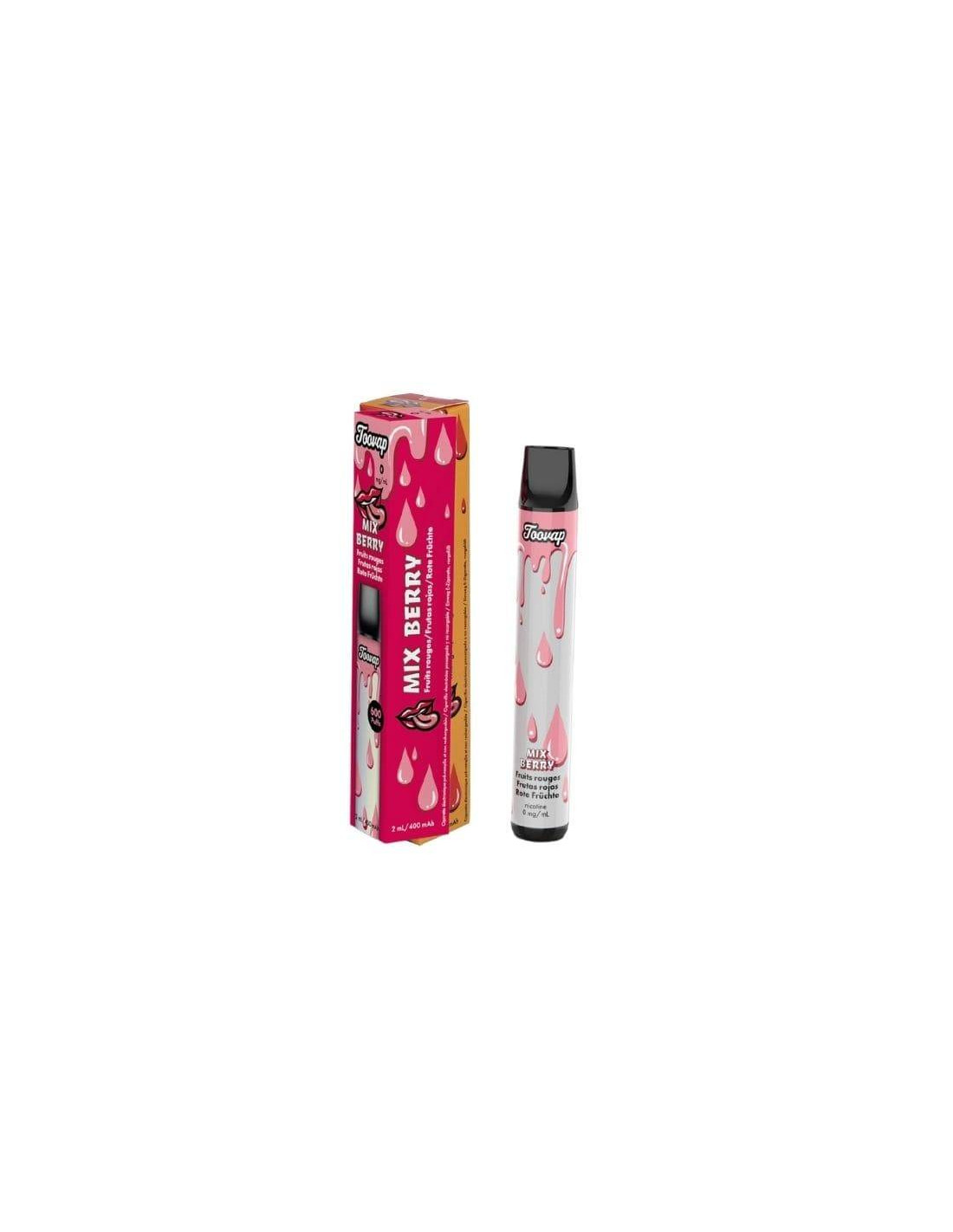 Vaper Toovap sans Nicotine aux Fruits Rouges-Distribución Mayorista