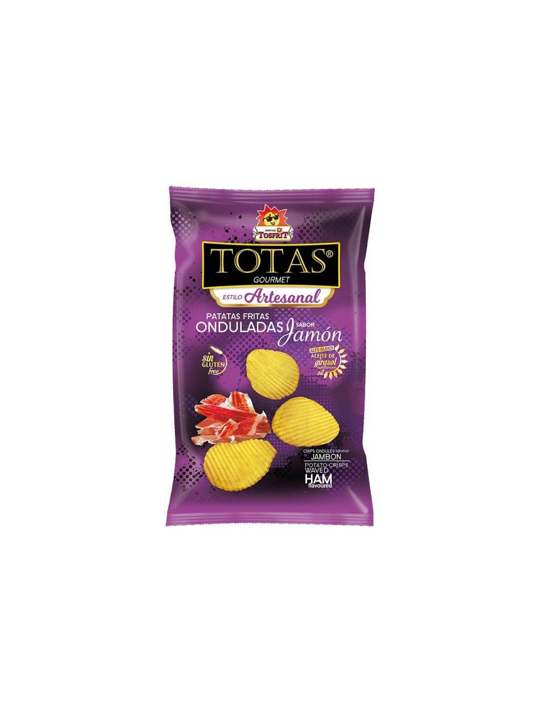 Totas Onduladas Jamón 45g Tosfrit - Distribución Mayorista
