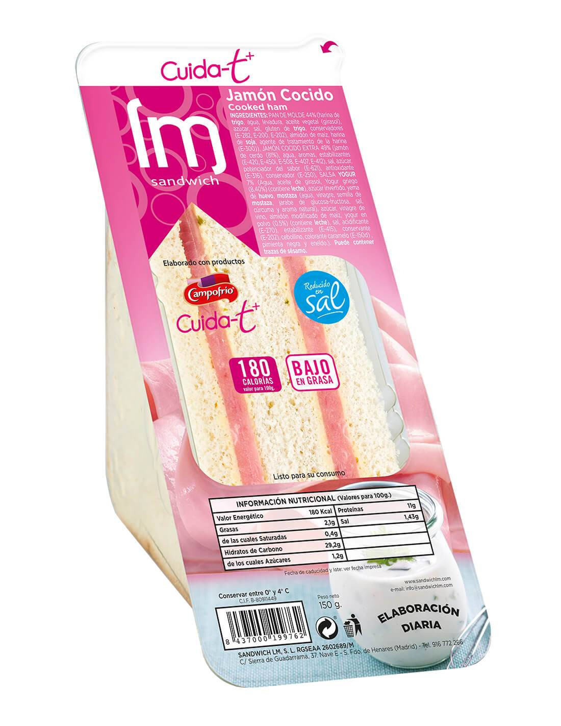 Sandwich au Jambon Cuit 150g - Distribución Mayorista