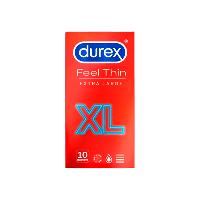 Durex Feel Thin XL 10 uds - Distribución Mayorista