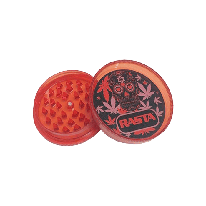 Grinder Calavera 2 partes 6 cm Rasta-Distribución Mayorista