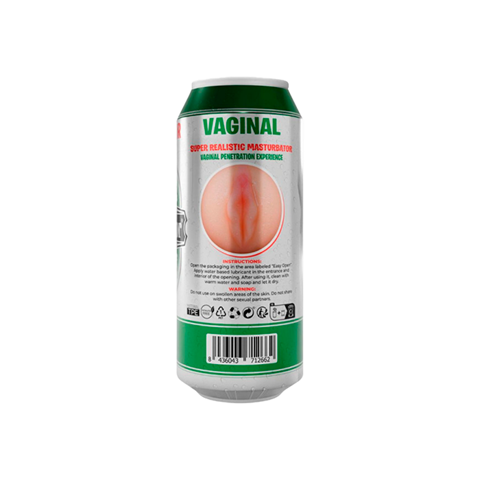 Masturbador Vaginal Super Realístico Cerveza
