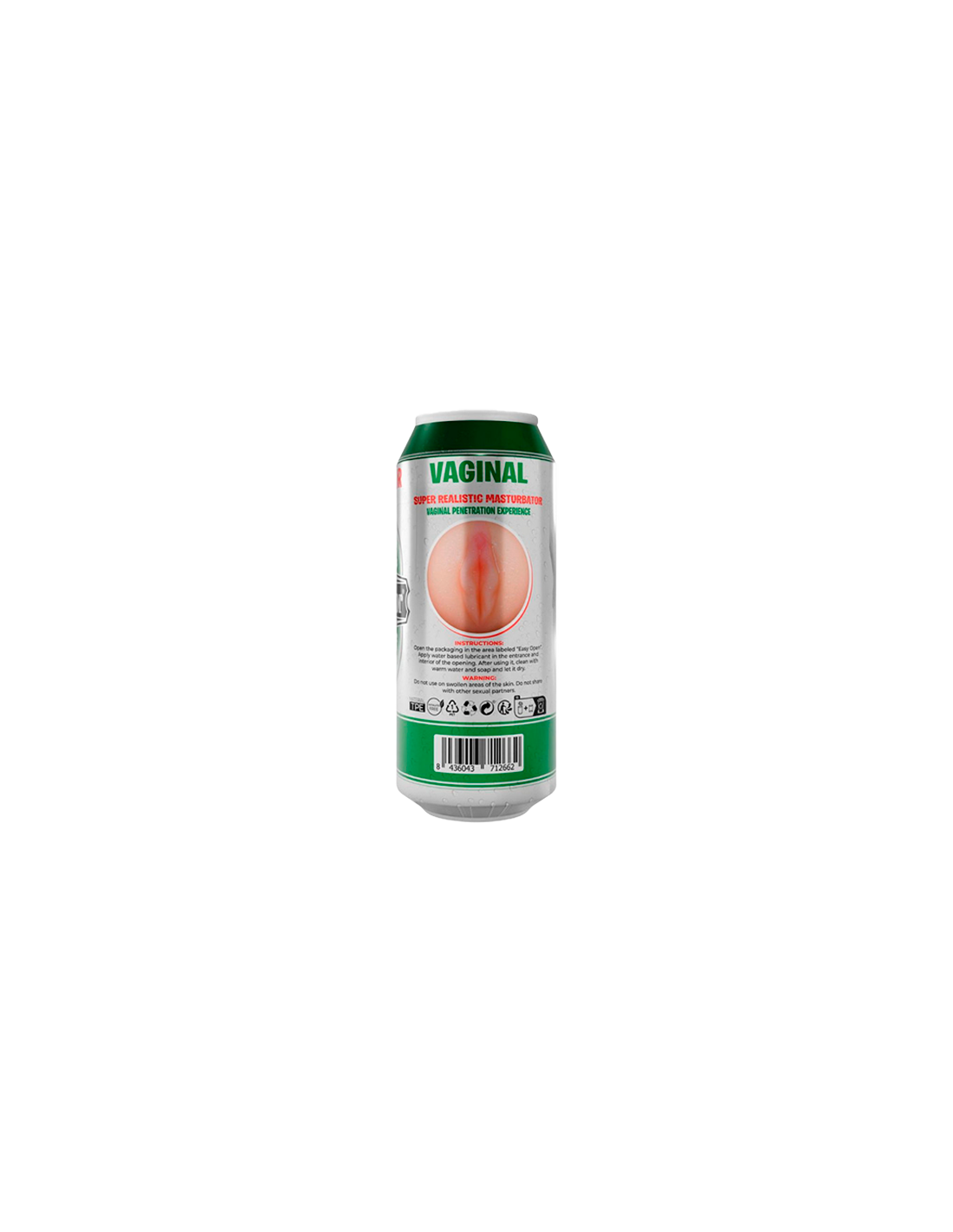 Masturbador Vaginal Super Realístico Cerveza