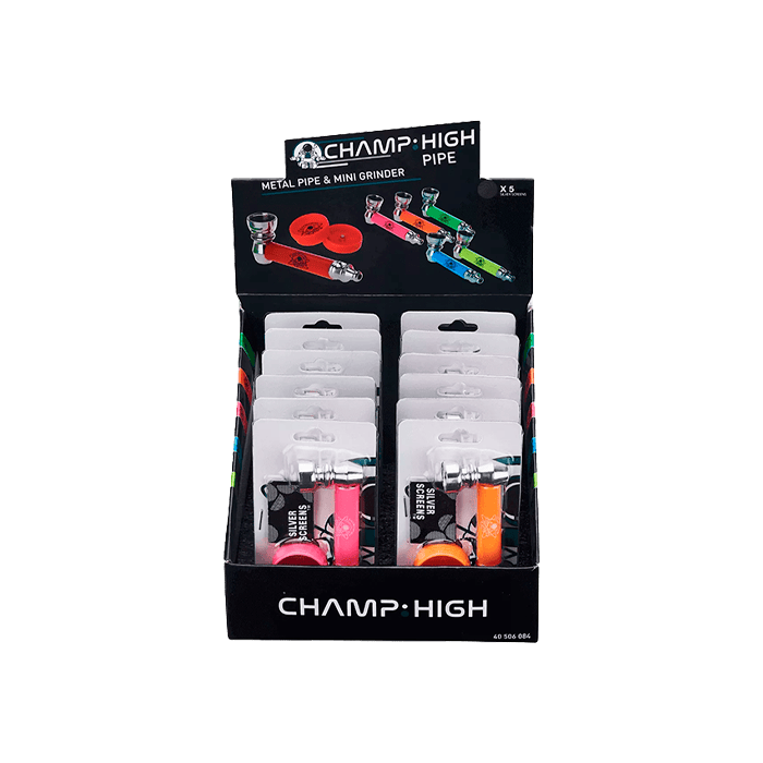 Pipa Mini Metal Champ High + Mini Grinder