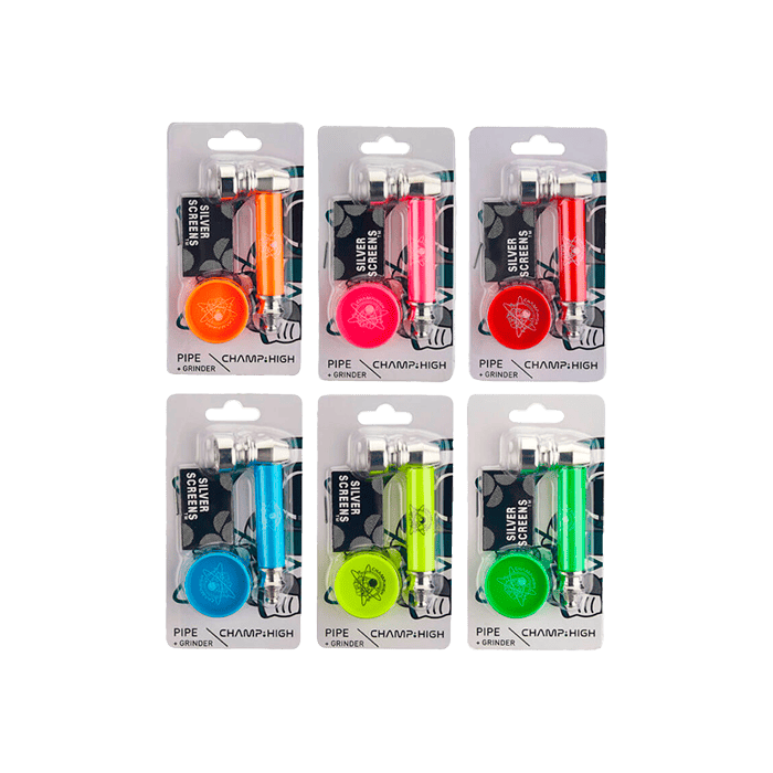 Pipa Mini Metal Champ High + Mini Grinder