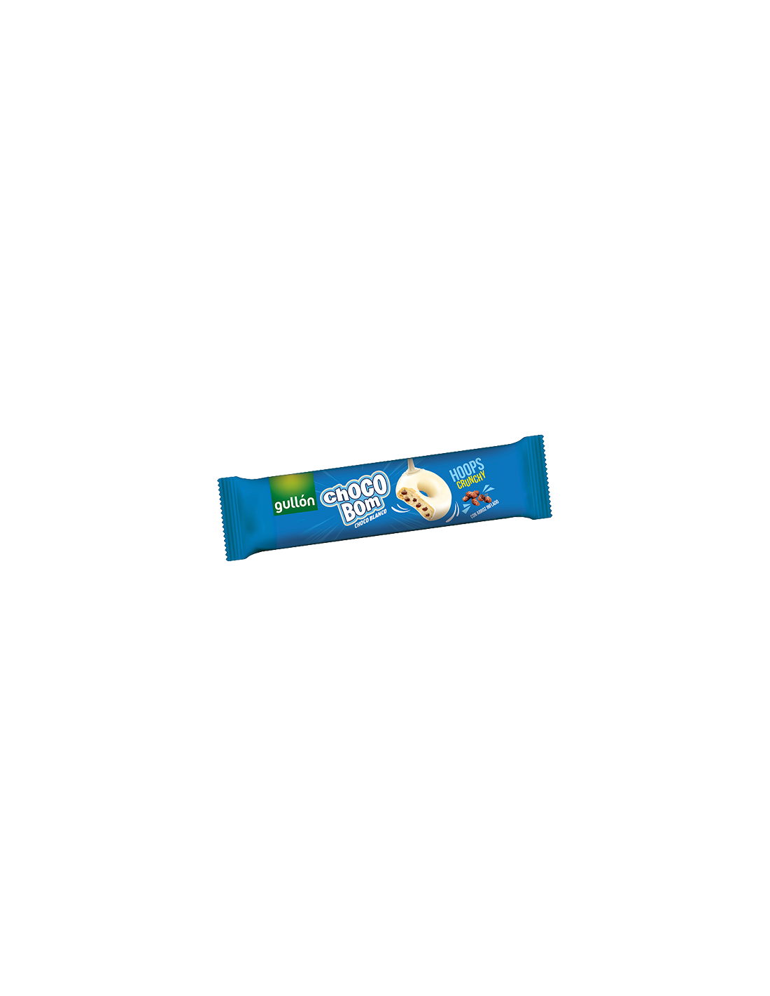 Chocobom Hoops Blanco 128g Gullón - Distribución Mayorista