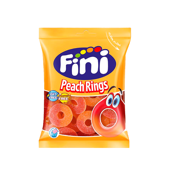 Aros Melocotón 90g Fini-Distribución Mayorista