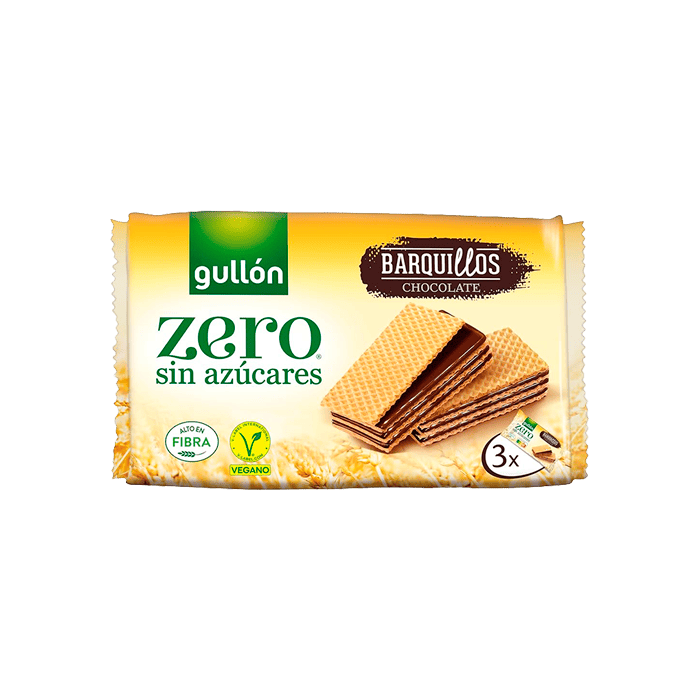 Barquillos de Chocolate Gullon ZERO S/A 70g-Distribución Mayorista