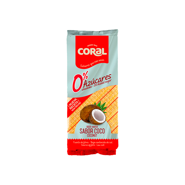 Boer-Wafer 0% Coco 150g Coral - Distribución Mayorista