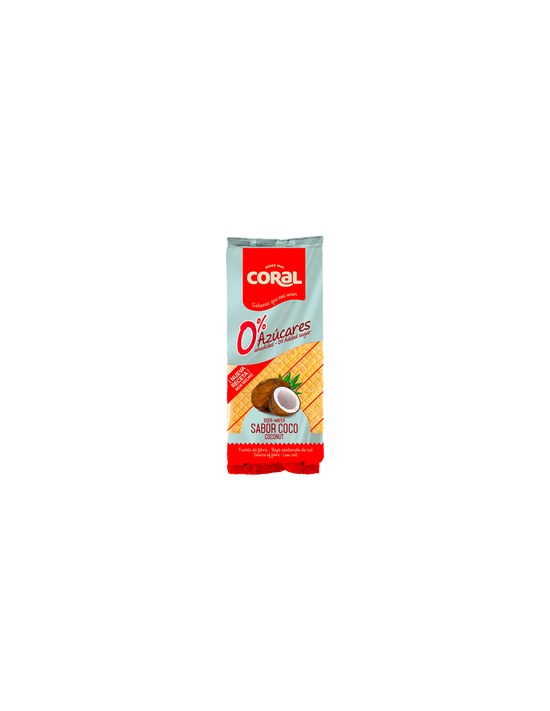 Boer-Wafer 0% Coco 150g Coral - Distribución Mayorista