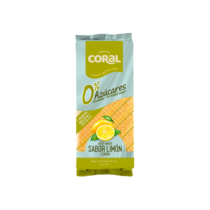 Boer-Wafer 0% Limón 150g Coral - Distribución Mayorista