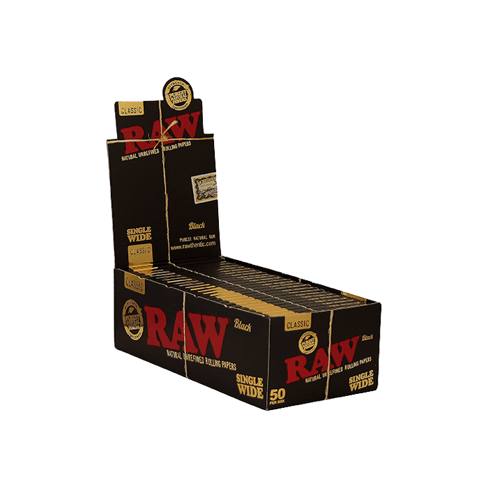 Raw Classic Black Single Wide - Distribución Mayorista