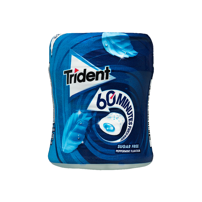 Trident 60 Minutos Menta 68,2g - Distribución Mayoristas