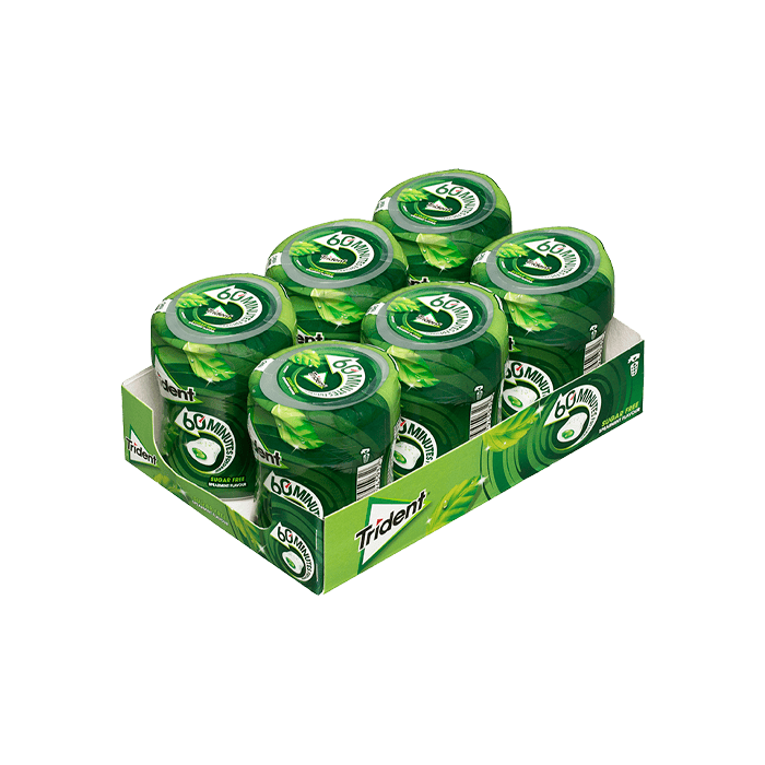 Trident 60 Minutos Hierbabuena 68,2g - Distribución Mayorista