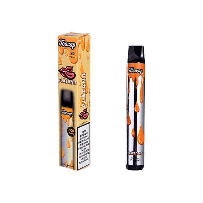 Vapeador Toovap Sin Nicotina Banana-Distribución Mayorista