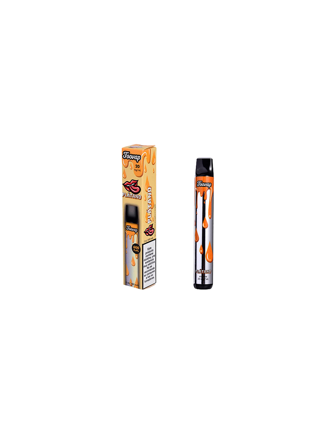 Vapeador Toovap Sin Nicotina Banana-Distribución Mayorista