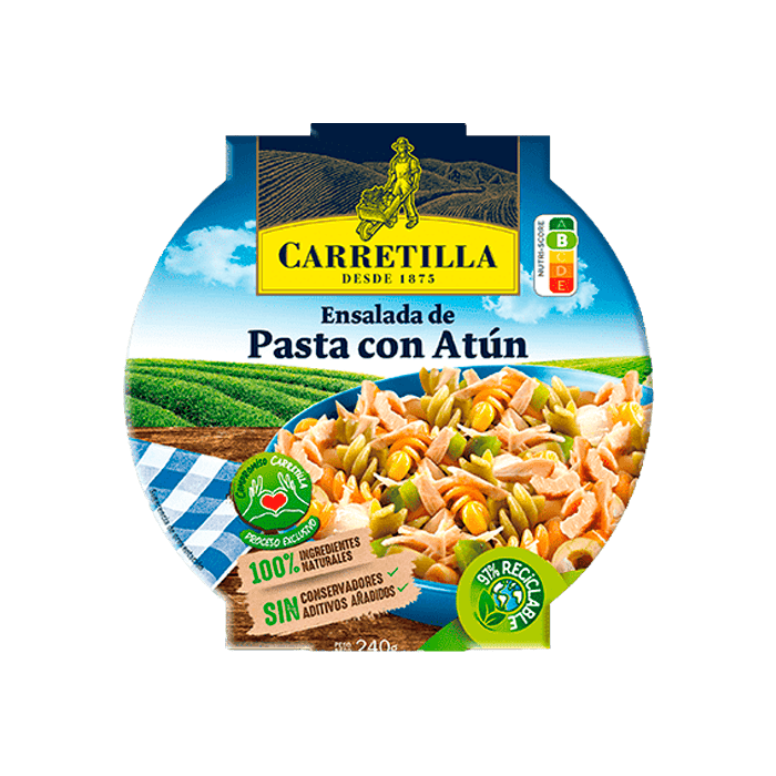 Ensalada Pasta/Atún 240g Carretilla-Distribución Mayorista