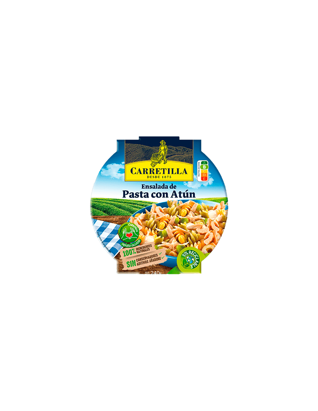 Ensalada Pasta con Atún 240g Carretilla - Distribución Mayorista