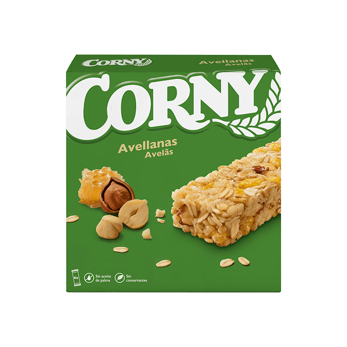 Barrita Corny Avellanas 25g - Distribución Mayorista