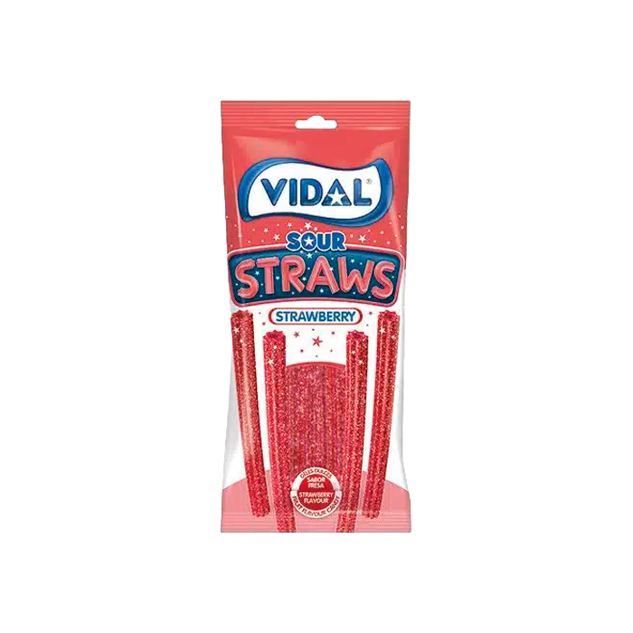 Straws Pica Erdbeere 90g Vidal-Distribución Mayorista