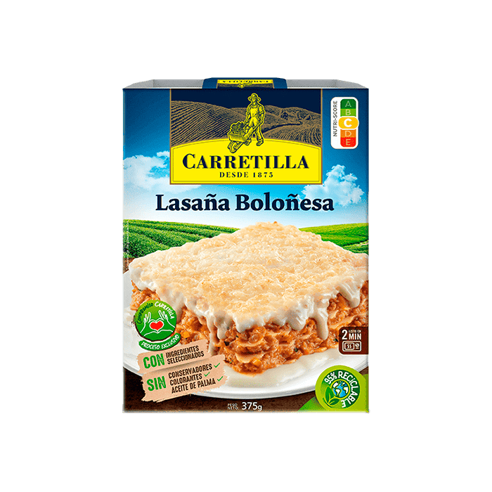 Lasaña Boloñesa 375g Carretilla-Distribución Mayorista