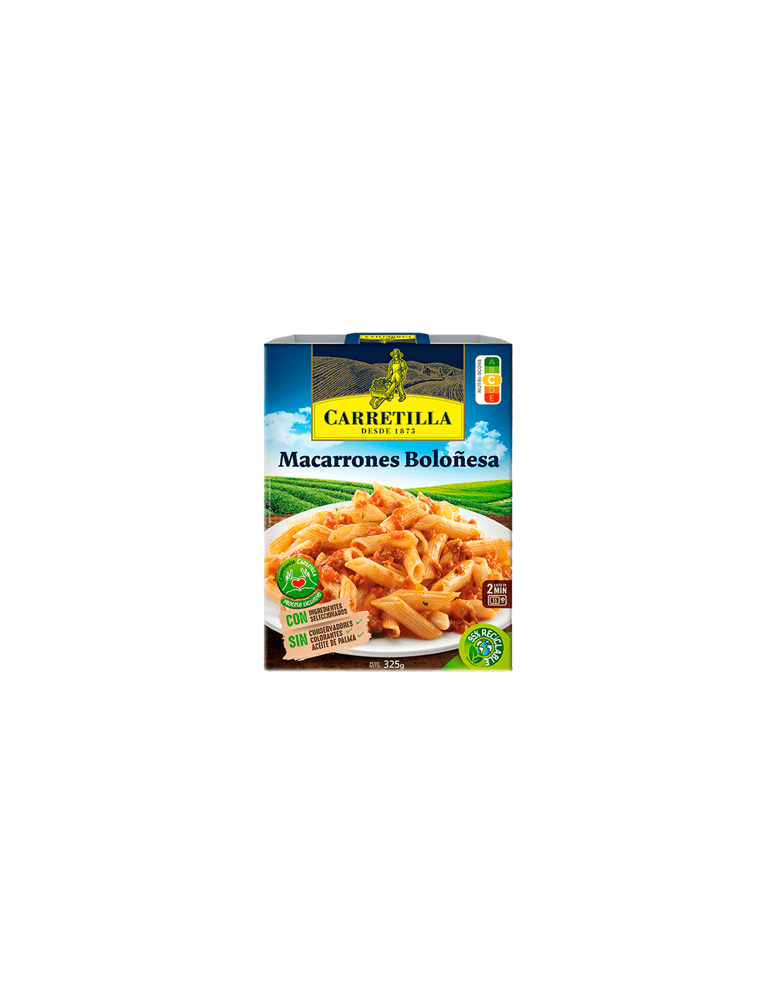 Macarrones Boloñesa 325g Carretilla-Distribución Mayorista