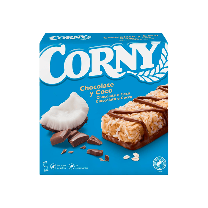 Barrita Corny Chocolate y Coco 25g-Distribución Mayorista