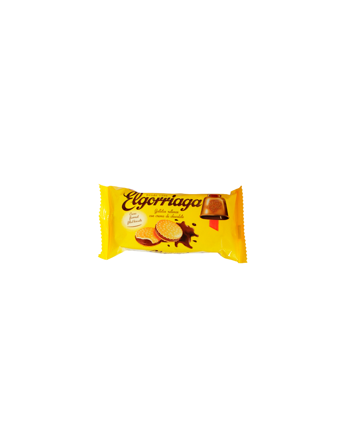 Galletas rellenas de chocolate 60g Elgorriaga-Distribución Mayorista