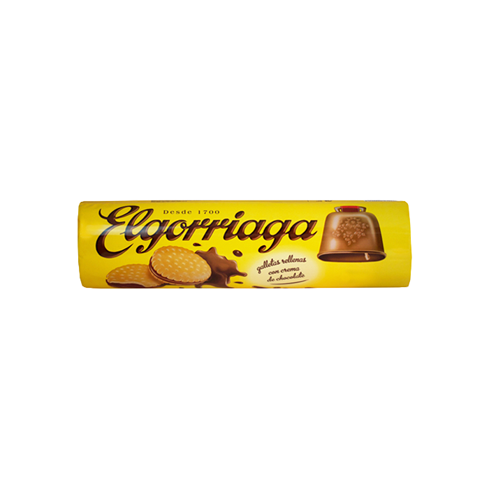 Galletas rellenas de chocolate 180g Elgorriaga-Distribución Mayorista