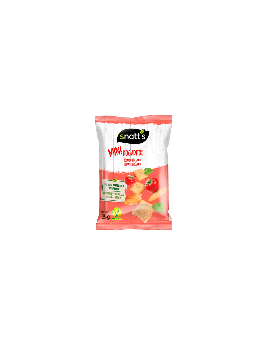 Snatt's Tomate y Orégano 35g Grefusa - Distribución Mayorista