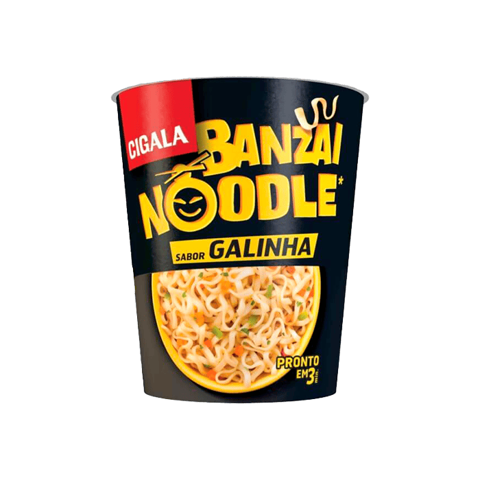 Fideos Orientales Pollo Banzai Noodle Cigala 67g  - Distribución Mayorista