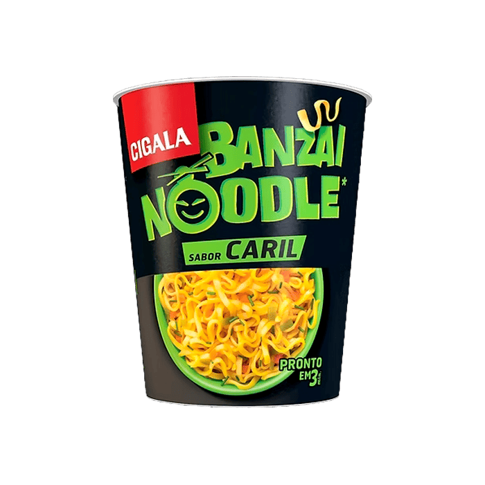 Fideos Orientales Curry Banzai Noodle Cigala 67g  - Distribución Mayorista