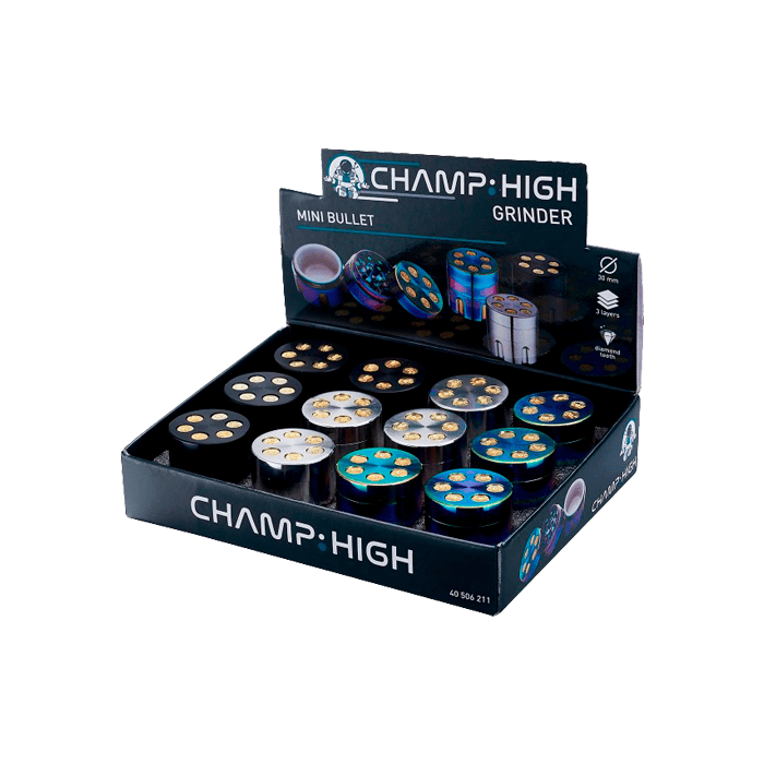 Grinder Metal 3 partes 3cm Champ High - Distribución Mayorista