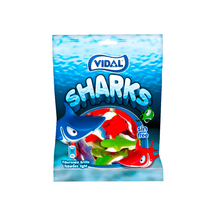 Tiburones 90g Vidal - Distribución Mayorista