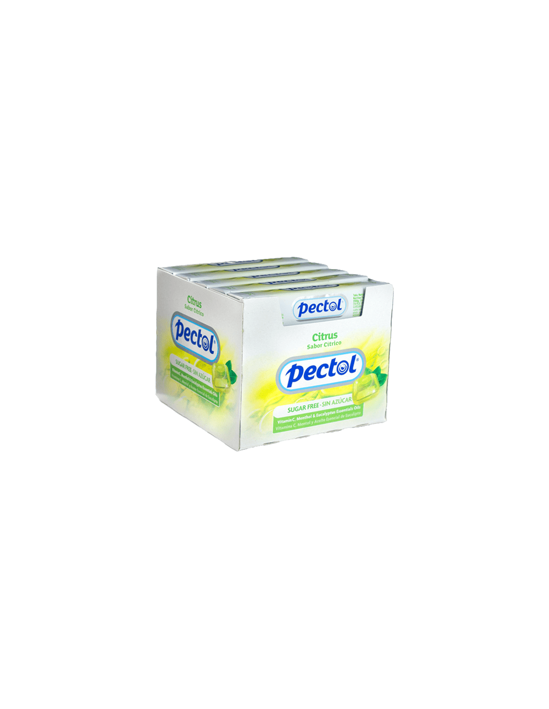 Pectol Cítrico Caramelo Sin Azúcar 20 paquetes