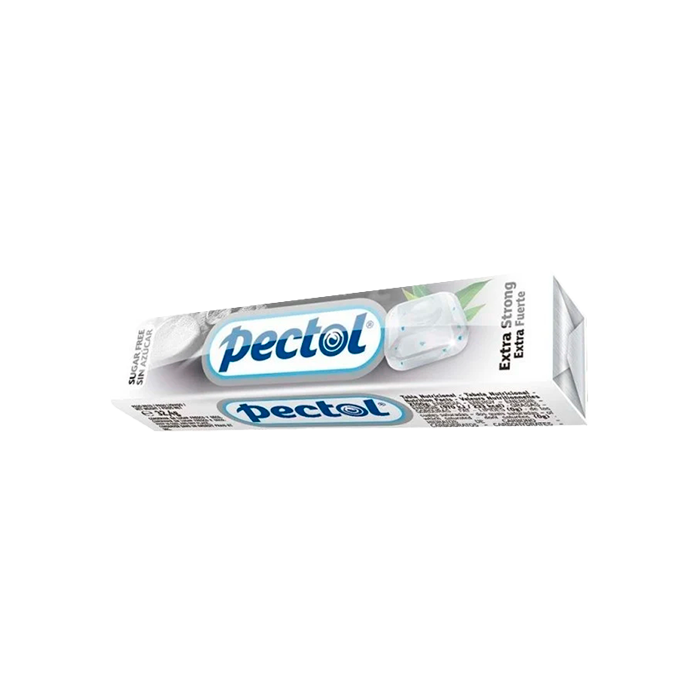 Pectol Extra Fuerte Caramelo Sin Azúcar 20 paquetes - Distribución Mayorista