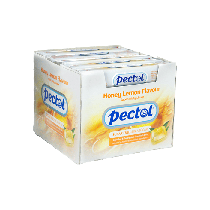 Pectol Miel y Limón Caramelo Sin Azúcar 20 paquetes - Distribución Mayorista