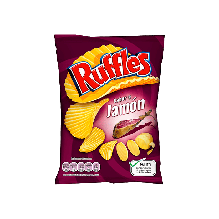 Ruffles Jamón 31g - Distribución Mayorista