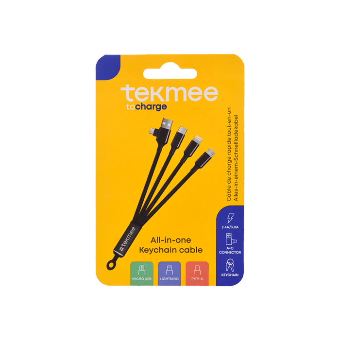 Tekmee Cable de Carga Rápida todo en uno - Distribución Mayorista