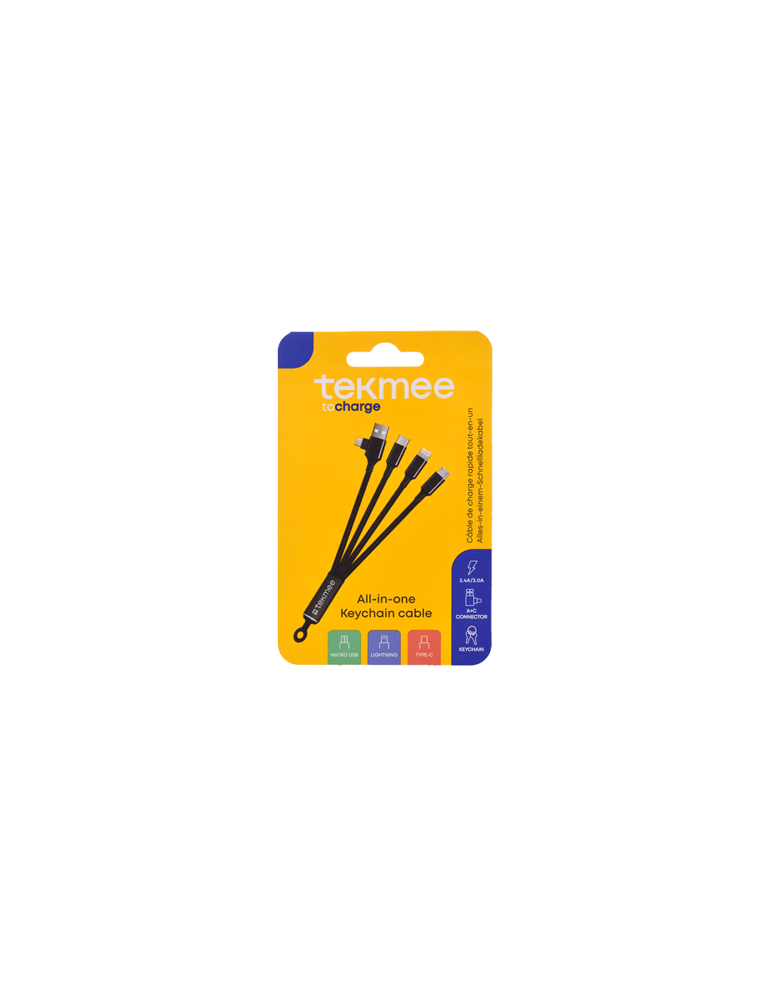 Tekmee Cable de Carga Rápida todo en uno - Distribución Mayorista