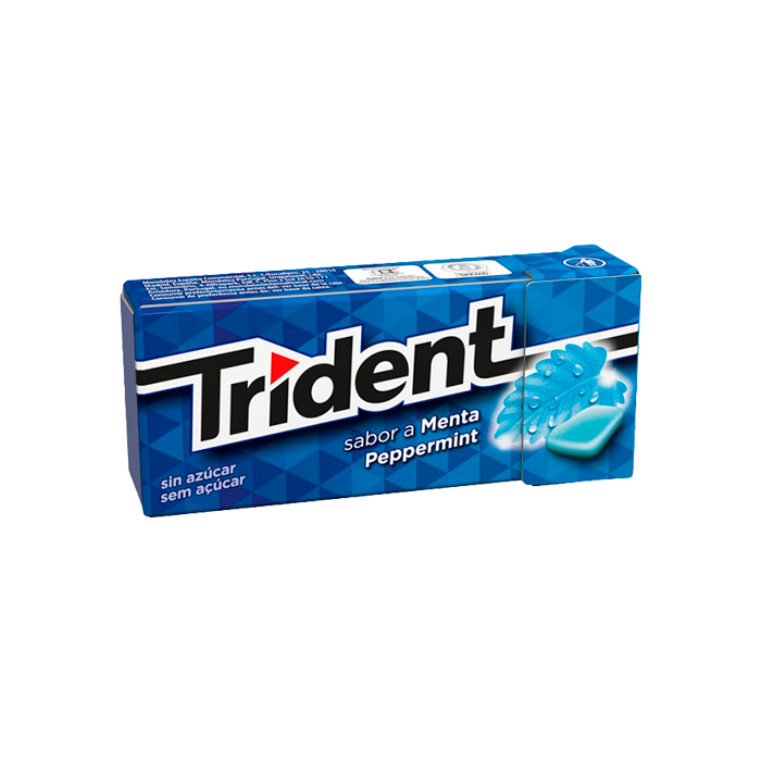 Trident Drageia Menta 14g-Distribución Mayorista