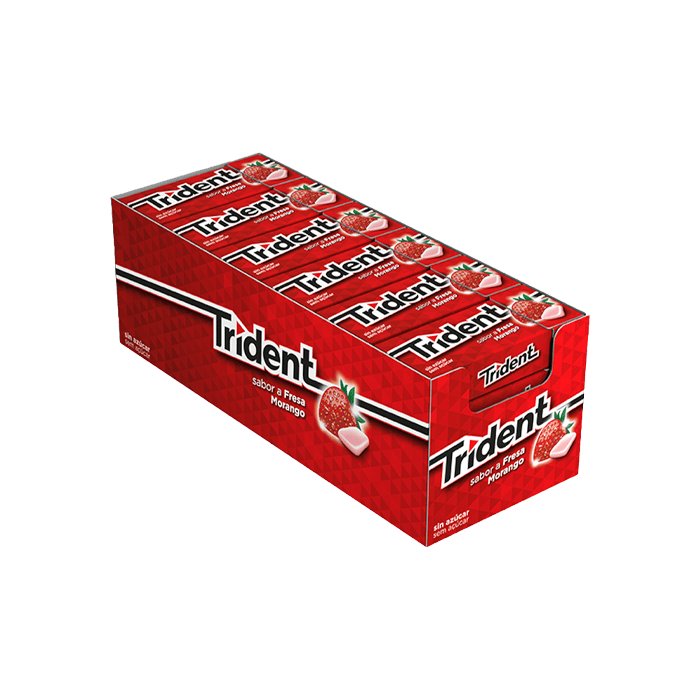 Trident Gragea Fresa 14g - Distriución Mayorista