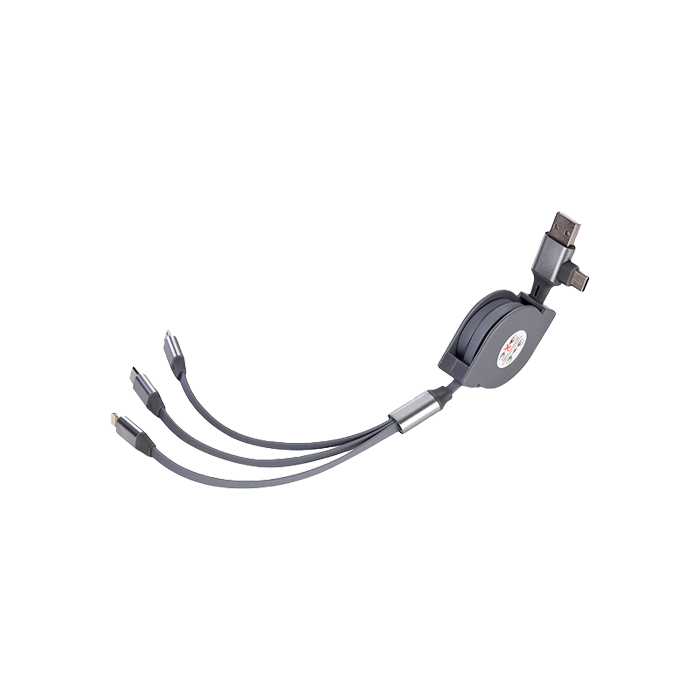 Tekmee Cable Retráctil 3 en 1 - Distribución Mayorista