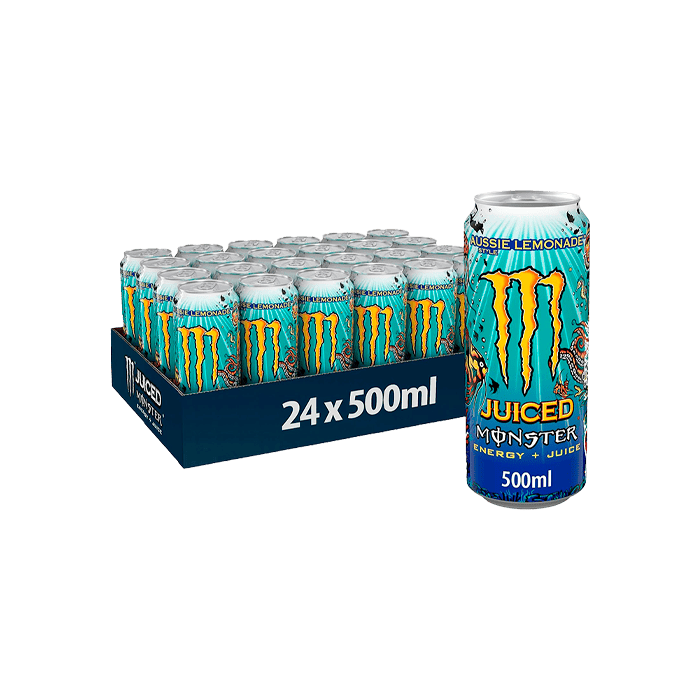 Monster Juiced Aussie Lemonade 500ml - Distribución Mayorista