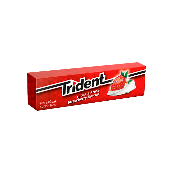 Trident Strip Strawberry 13,5g - Distribución Mayorista