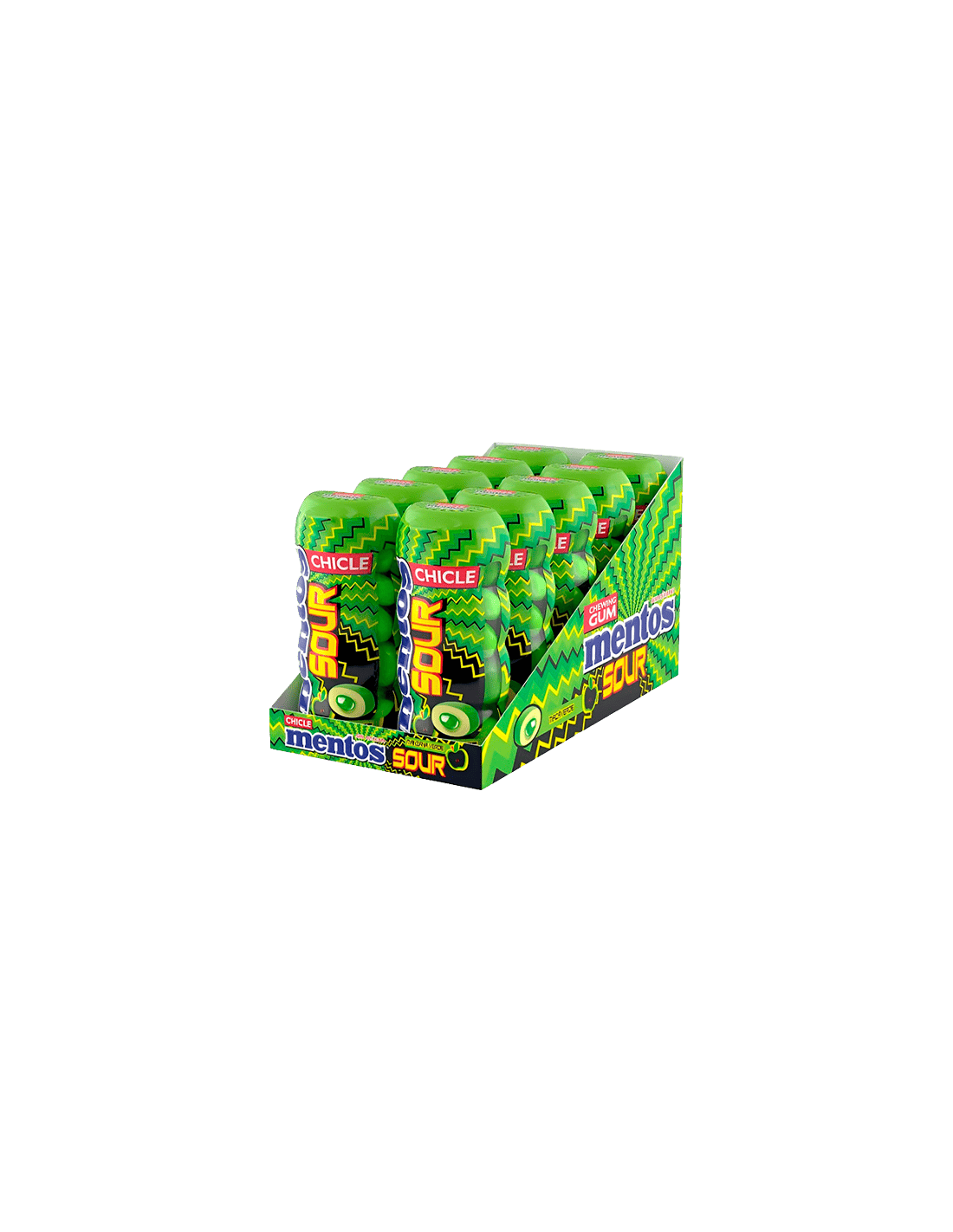 Mentos Sour Gum Manzana Verde 30g - Distribución Mayorista