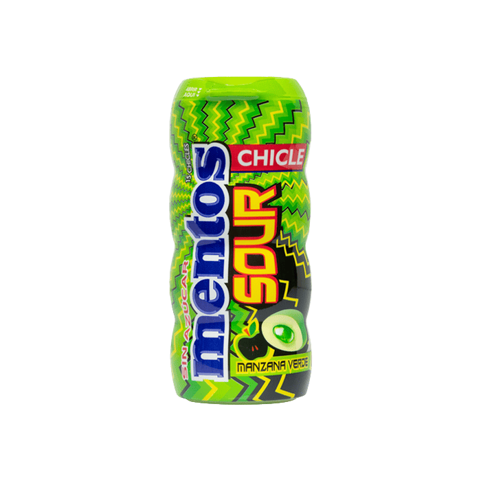 Mentos Sour Gum Manzana Verde 30g - Distribución Mayorista